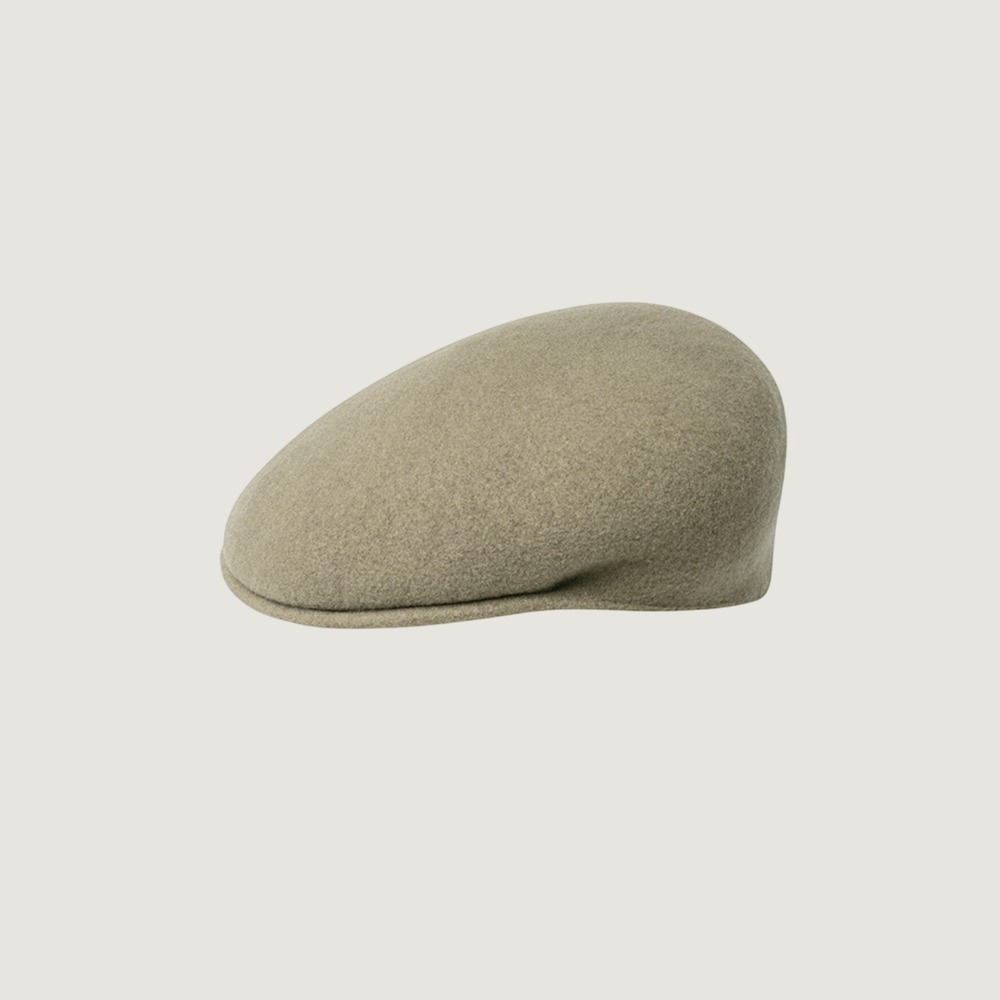 Kangol 504 Wool Seamless Mens XL Fedora Hat Flat Newsboy Driver Cap Olive Green